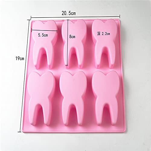 Guratapa 3D Tooth Silicone Molds For Fondant Candy Making Chocolate Mold Desserts Funny Teeth Shape Novelty Ice Cube Tray Gum Cl