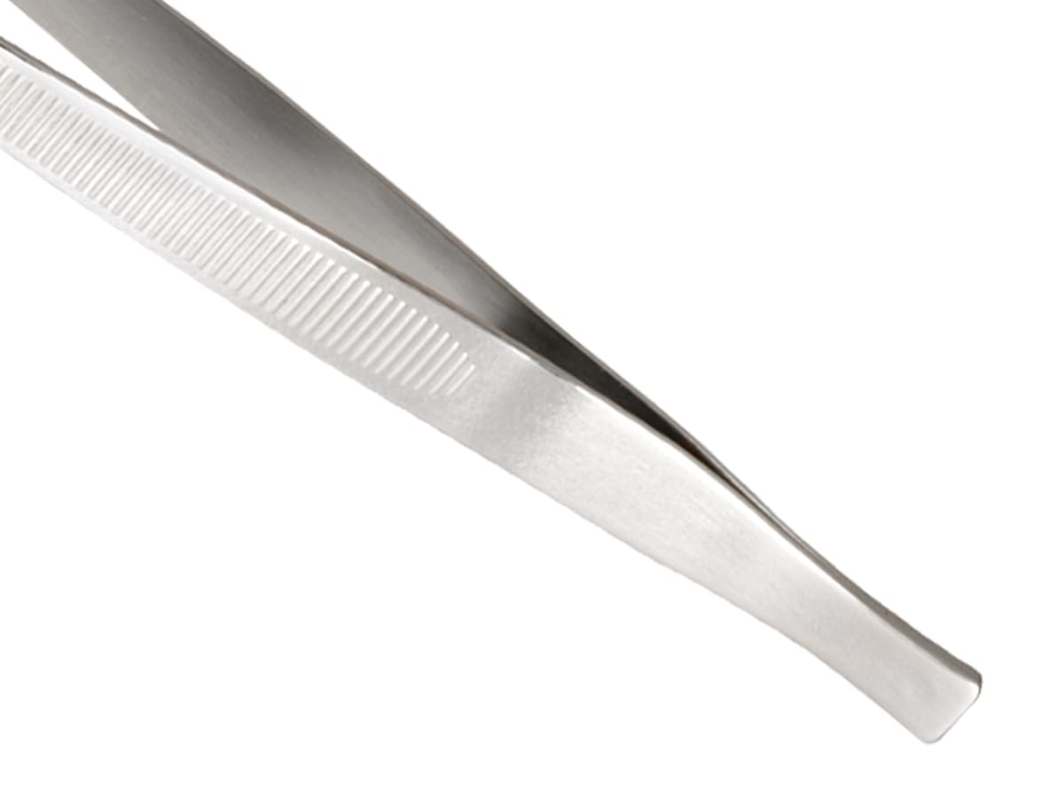Mercer Culinary 18-8 Stainless Steel Chef Plating Tongs, Straight Tip, 6-1/8 Inch