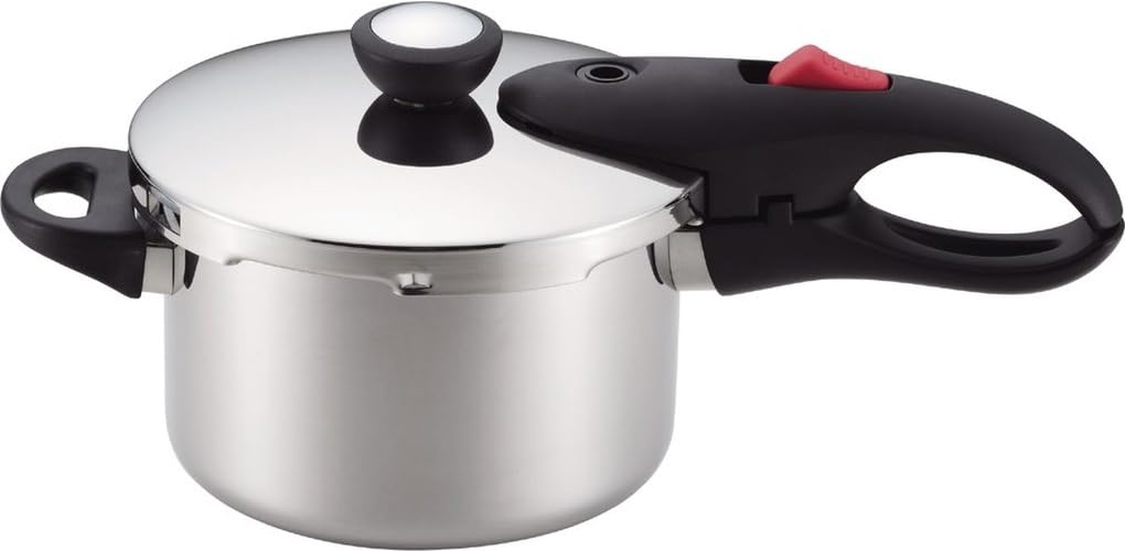Pearl Metal NEO HB1734 OneHanded Pressure Cooker, 8.9 gal (3.0 L), Induction Compatible, Recipe Included, Lightweight, Single 