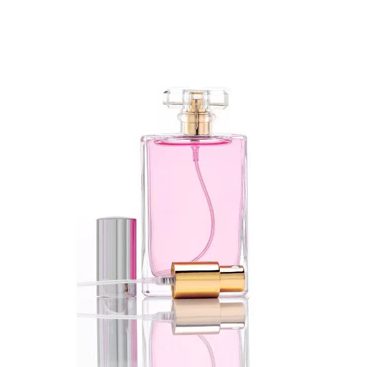 Yorror 100Ml Glass Perfume Atomizer,2 Pcs Empty Refillable Perfume Spray Bottle For Men And Women,Portable Fragrance Fine Mist S
