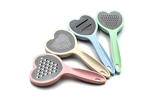 Urdhvamurti Multipurpose Grater & Slicer 4 Pcs Set  Stainless Steel 4In1 Food Grater, Slicer & Dicer With Collection Containe