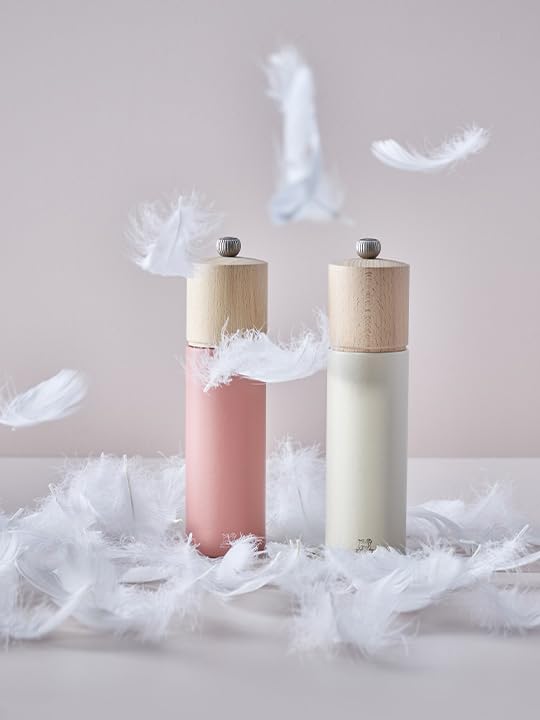 Peugeot - Boreal Salt Mill 8 In/21 Cm - Classic Setting - Pefc Certified Beech Wood - Made In France - Feather White