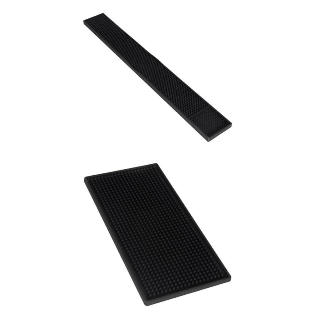 MERISHOPP 2Pieces Bar Mat Heat Resistant Food Safe Drip Mat Spill Mats for Sink Coffee