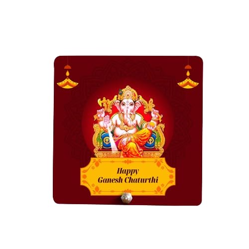Desi Vastra Half Engineer Ganesh Ji Printed Mdf Table Ganesh Chaturthi | Diwali Printed Gift | Printed Festival Item Gift