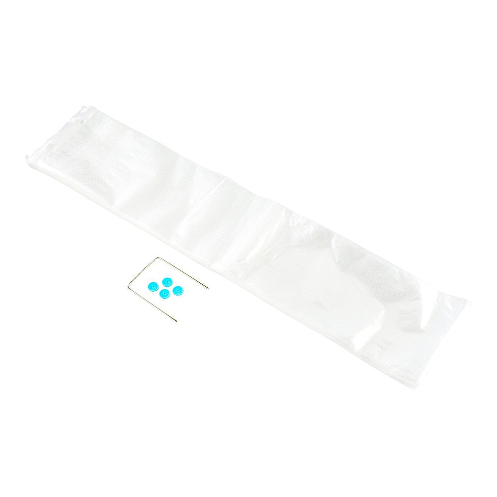 Restaurantware Bag Tek 28 Inch X 6 Inch Bread Bags 250 With Wicket Dispenser Bread Loaf Bags - Micro Perforated Freezer Safe Cle