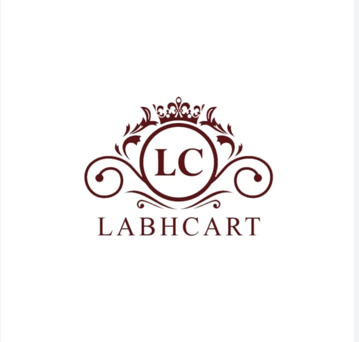 LABHCART Brass Laxmi Ganesha Statue Lakshmi Ganesh Showpiece Decoration for Diwali | Home | Pujan (Size: 24 x 16 cm)