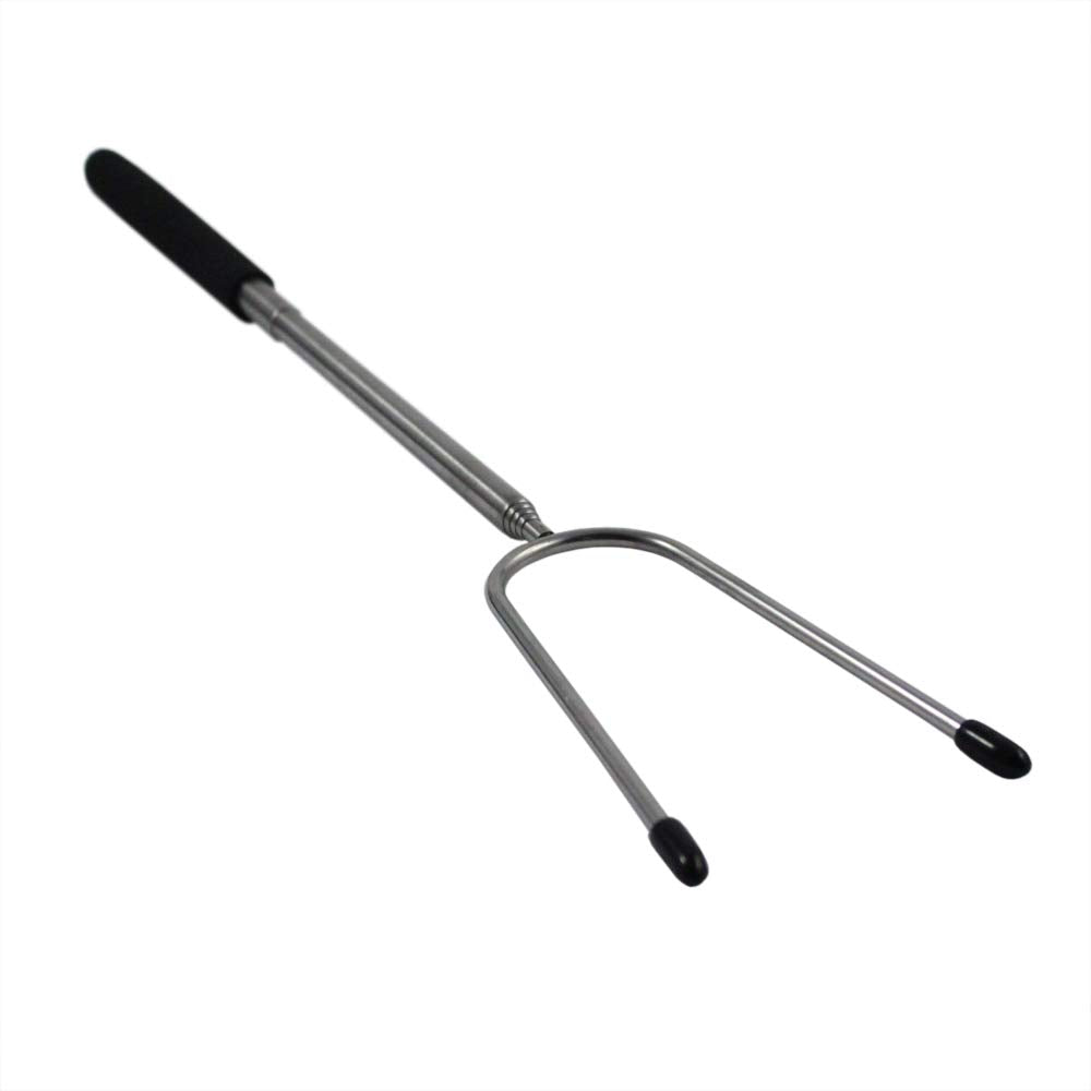 Set Of 2 Telescoping Campfire Forks -Extend To 35 Inches - Insulated Handles