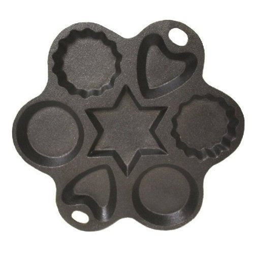 Cast Iron Multi Shape Cake Pan - 8 Inch Diameter
