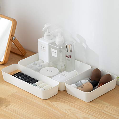 Arhat Organizers Set Of 3 Desk Organizer Storage Tray Dividers For Drawers | Multipurpose Storage Bins For Kitchen, Office, Bedr