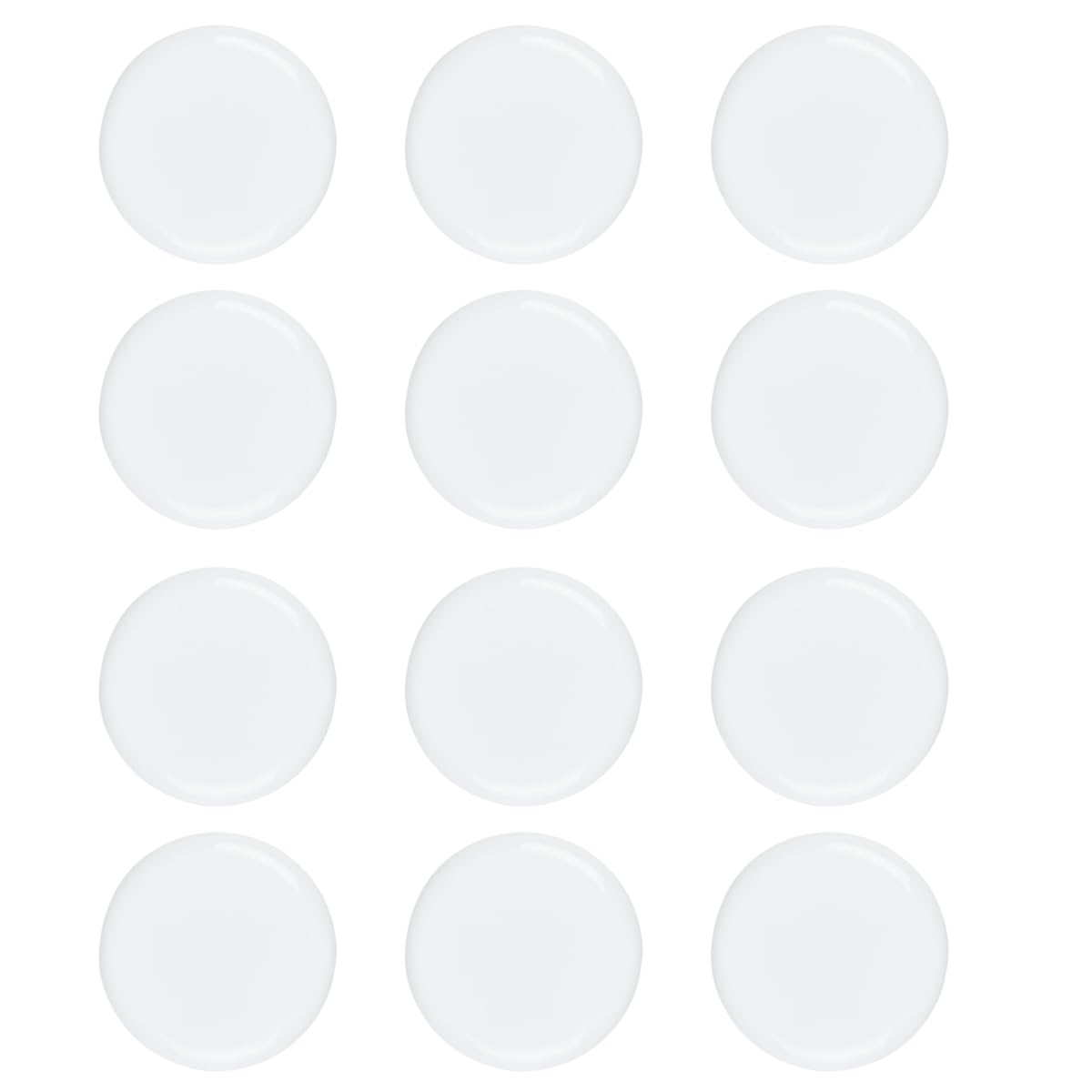 Bin Buddy 12 Pc Jars | White Screw-On Lids | 25 Ml Polystyrene | Clear Bottoms | Ideal For Jewelry, Crafts, Sorting