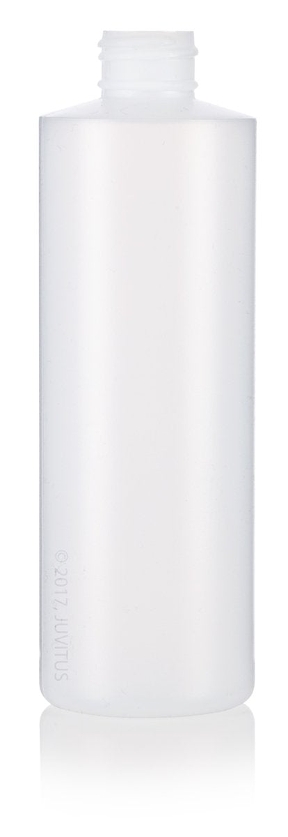 Juvitus 8 Oz / 250 Ml Professional Natural Clear Refillable Plastic Squeeze (Bpa Free) Bottle With Wide Black Disc Cap Lid (6 Pa