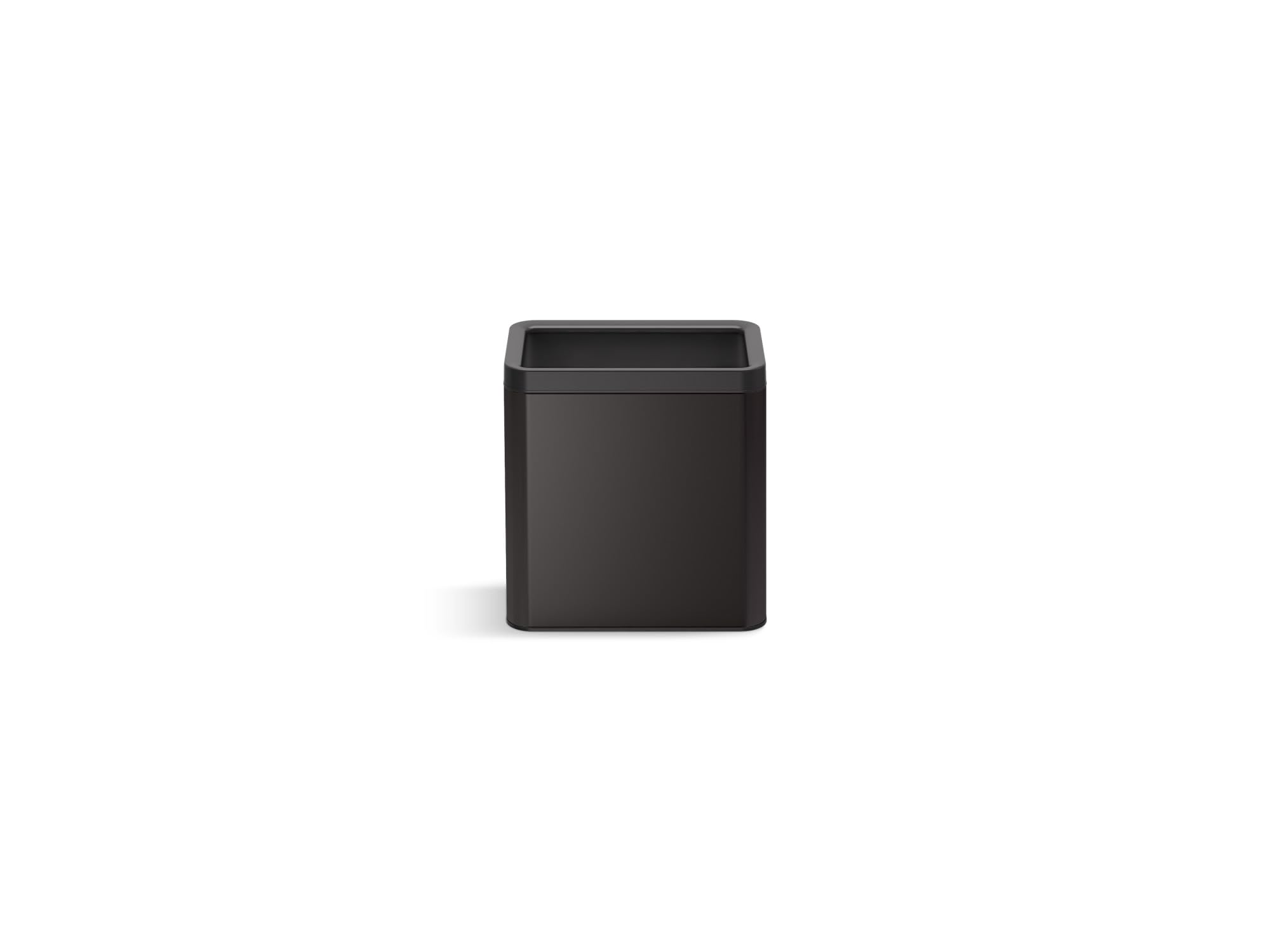 Kohler K-31314-Bst 25-Liter Open-Top Trash Can, Black Stainless Steel