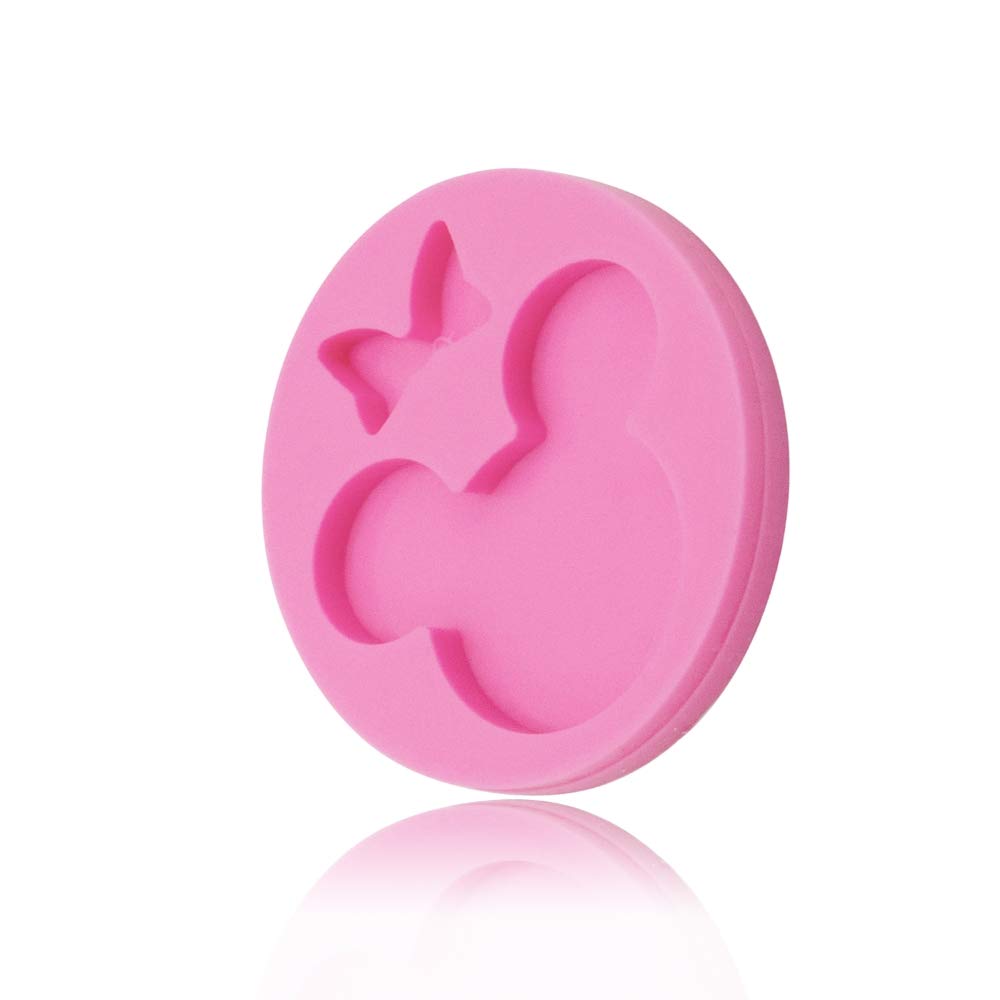 Seedomes Cute Mouse Head Bow Silicone Mold For Diy Chocolate Candy Pudding Gum Paste Cupcake Cake Topper Decoration Desserts Jel