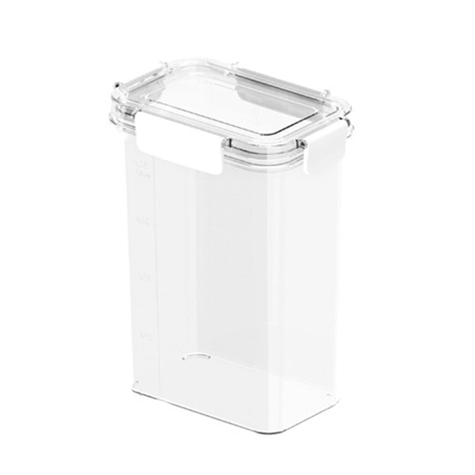 Myaddiction Clear Airtight Food Storage Container With Lock Lids For Cereal Rice 1.6L