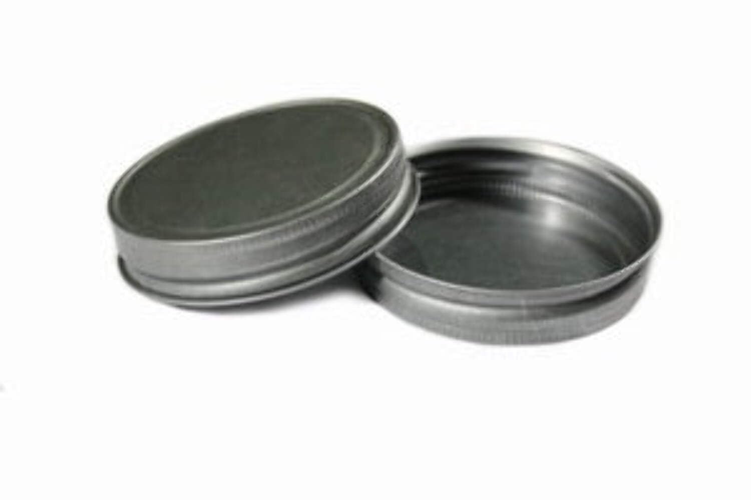 Technocap Pewter Lids For Mason Jars - Pack Of 12