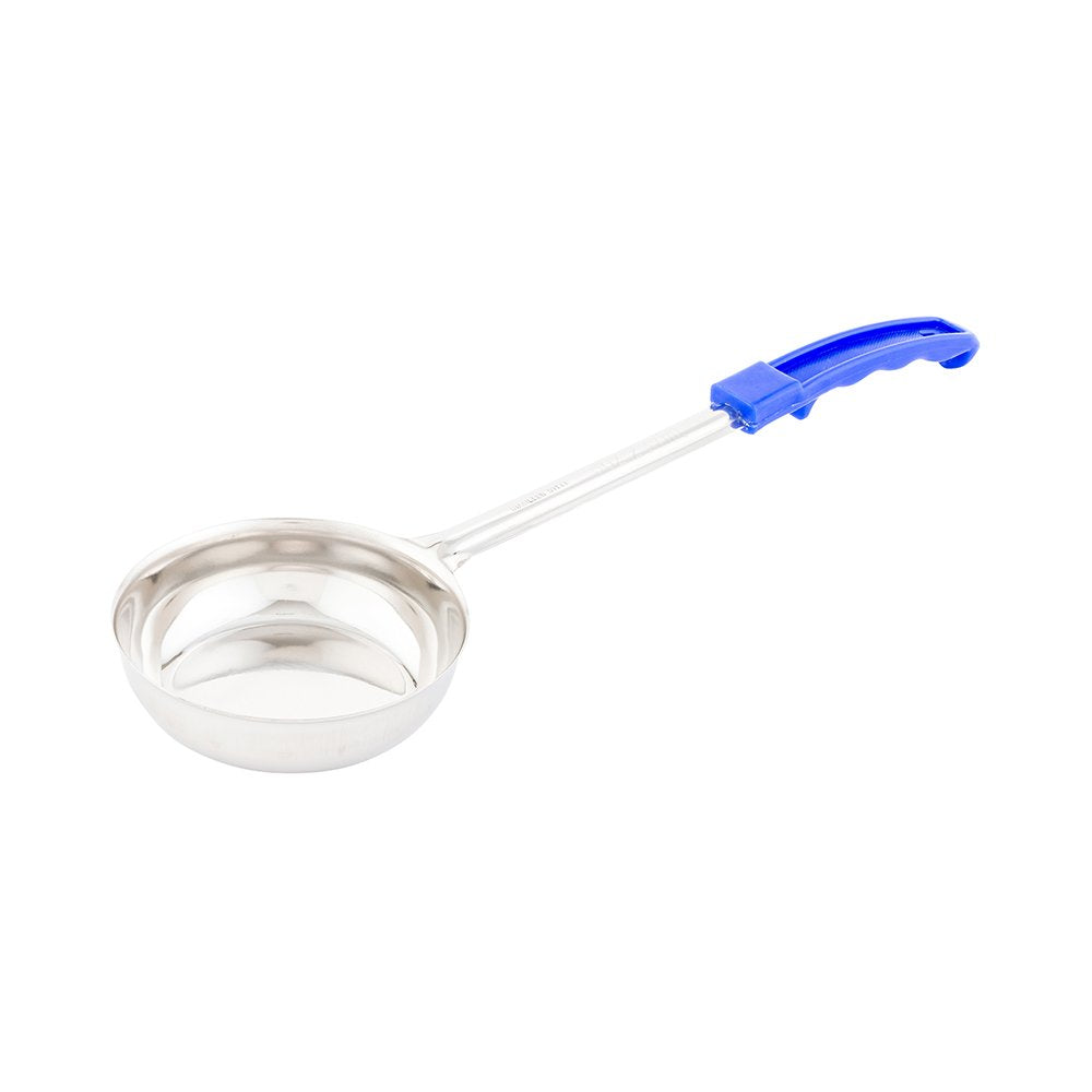 Restaurantware Met Lux 8 Ounce Portion Ladle 1 With Blue Handle Portion Serving Spoon - Does Not Corrode Dishwashable Stainless