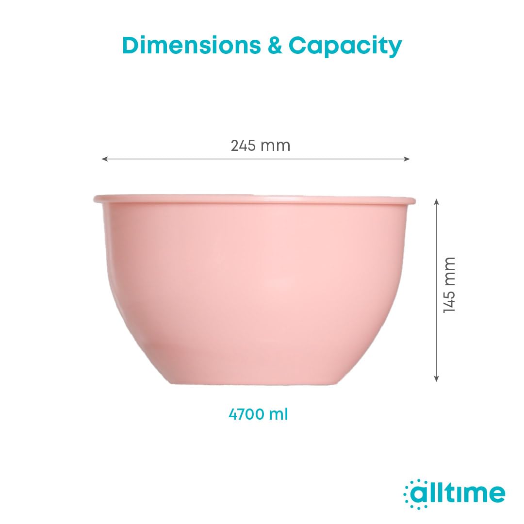 All Time Classic Mixing Bowl  24Cm (4700Ml) | Multicolor Colors | Large & Durable