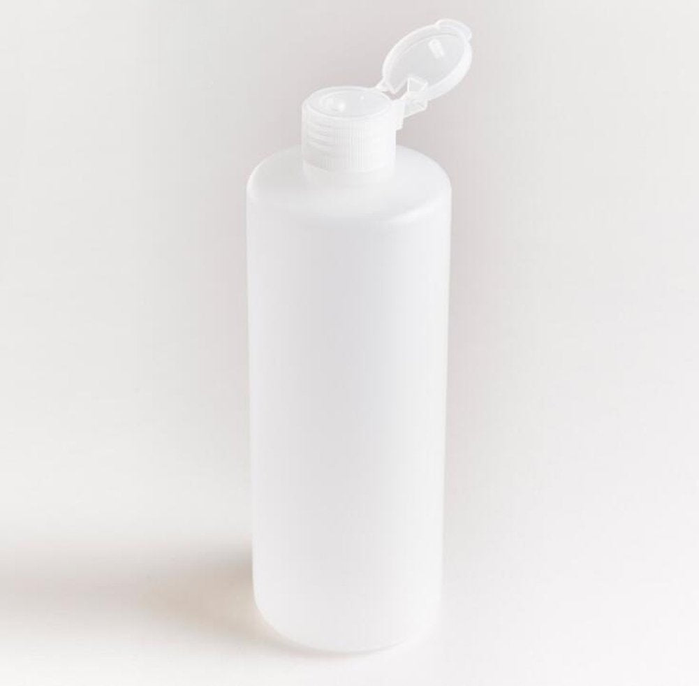 2Pcs Transparent Refillable Empty Plastic Cosmetic Squeezable Vial Bottles Jar Pot With Flip Cap Toner Lotion Shower Gel Shampoo