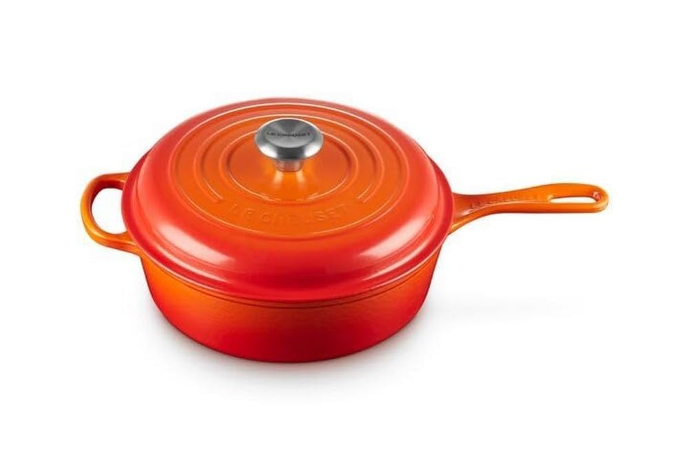 Le Creuset Enameled Cast Iron Signature Cassadou, 3.75 qt., Flame