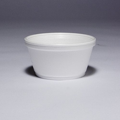 Dart 8Sj20 Foam Container, 8Oz, White (Case Of 1000)