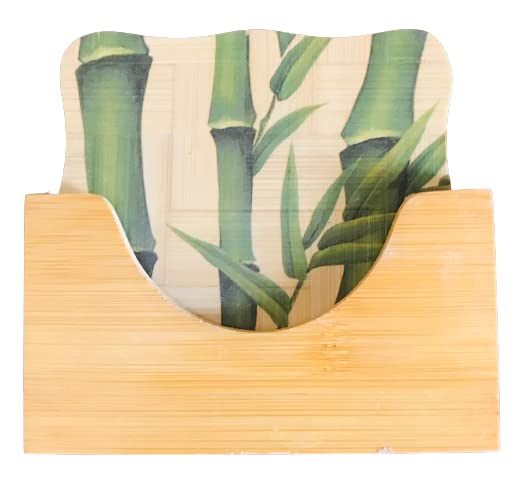 Beautiful Wooden Table Mat for Utensil Coaster Place Mat Hot Pot Holder Bamboo Heat Insulation Pad for Kitchen, Countertop, Dini