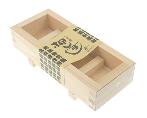 Kotobuki Oshizushi Wood Rectangular 9.5'' Sushi Mold #497-053