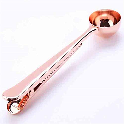 10 Pcs Scoop With Clip,2-In-1 Stainless Steel Coffee Scoop And Bag Clip For Measuring Coffee, Tea,Protein Powder, Instant Drinks