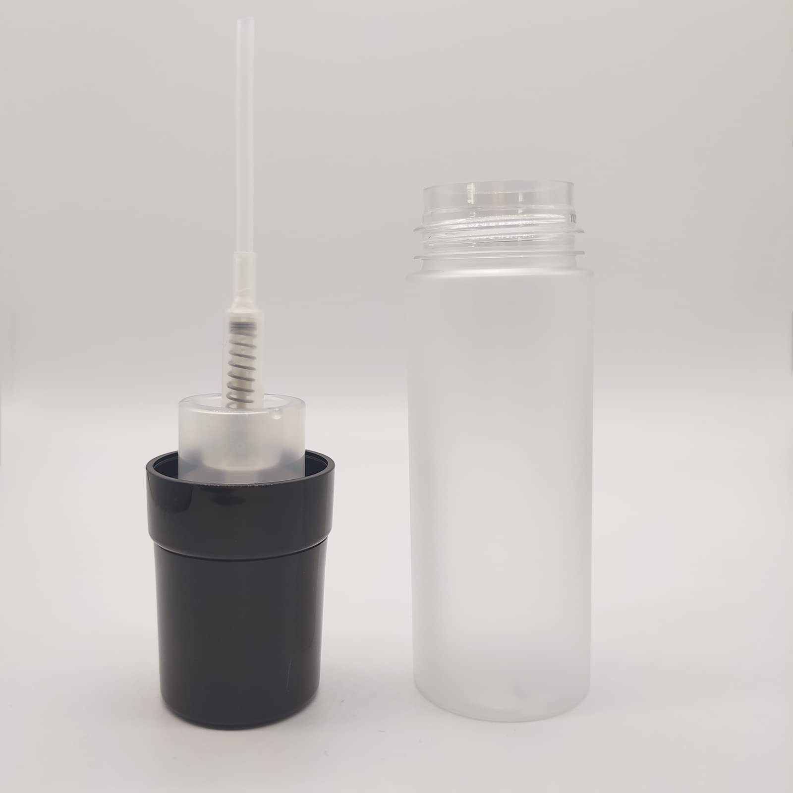 150Ml Empty Foam Pump Bottle, 5Oz Foaming Dispenser Soap Plastic Container For Facial Cleanser Shampoo Hand Soap (Clear Matte+Bl