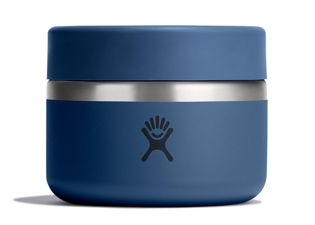 Hydro Flask Food Jar - Insulated Stainless Steel, Snack Travel Container for Hot Food & Soup 12 Oz Harbor Blue