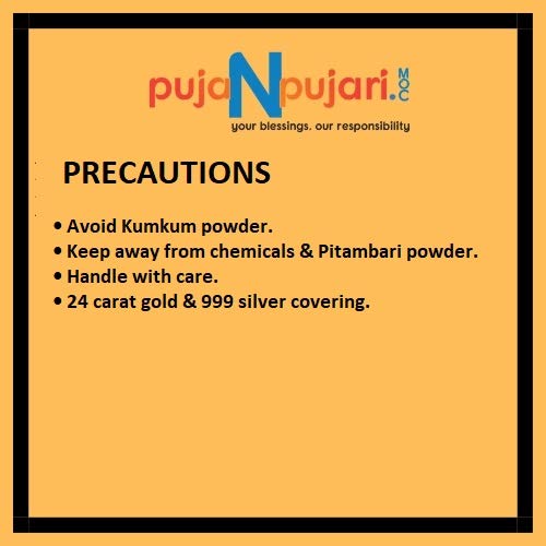Puja N Pujari Gold Plated Very Divin Ganesh - - Vinayaka/Ganapathi/Ganesh Ji/Ganesha Idols