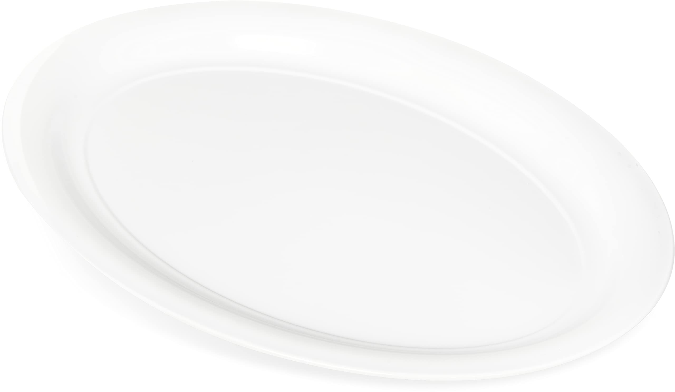 Carlisle Foodservice Products Displayware Plastic Catering Platter 21'' X 15'' White