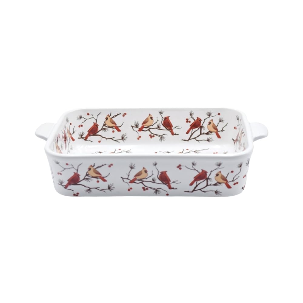 Temptations Stoneware 11x7 Baker, 5 Designs, Birchwood