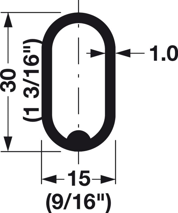 Top Shelf Hardware Oval Closet Rod With End Supports (Satin Nickel, 36'' Wide Space)