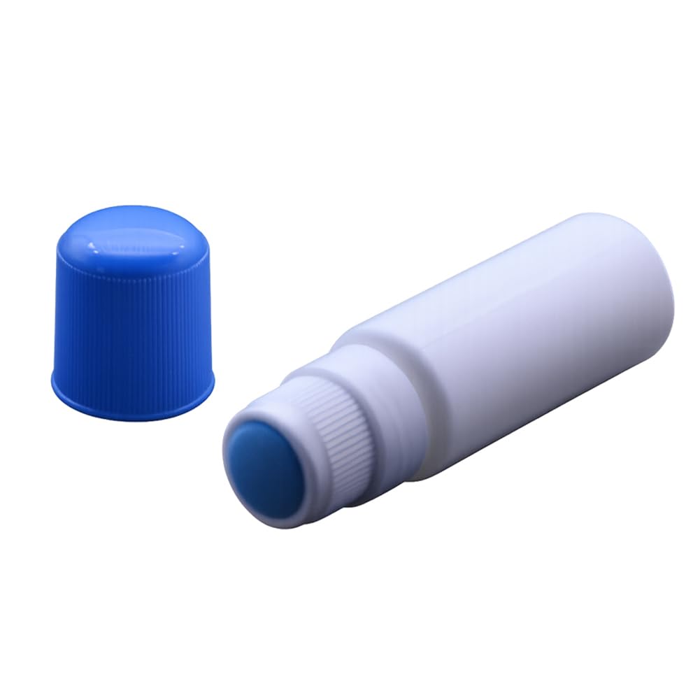 kkrrammii 4 Pack 50ml Sponge Head Bottles Refillable Plastic Applicator Containers Cosmetic Lotion Bottles Travel Bottle (Blue)