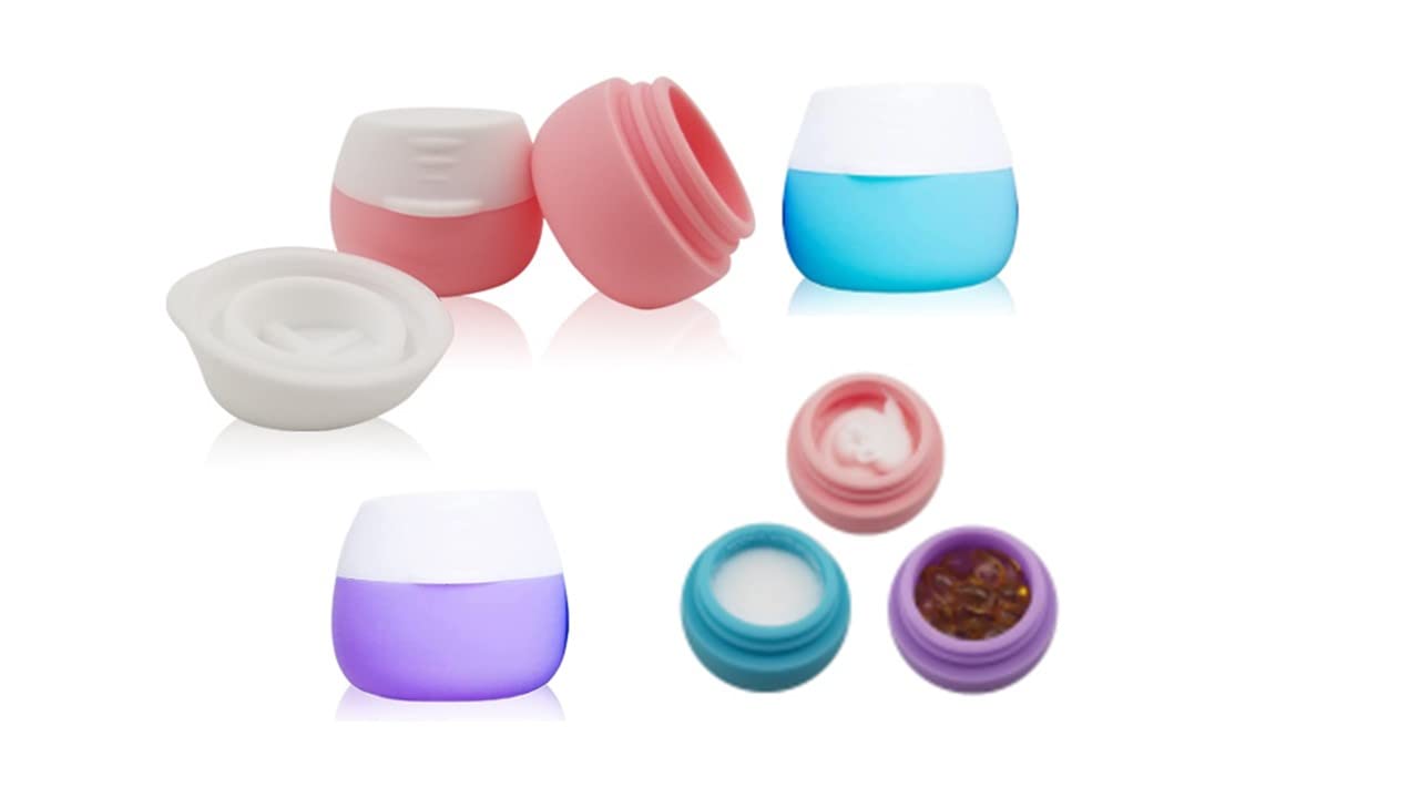 Hinnaswa Travel Containers, Travel Accessories Bottles Containers For Cosmetic, Makeup, Body & Hand Cream, Lotion, Toiletries (B