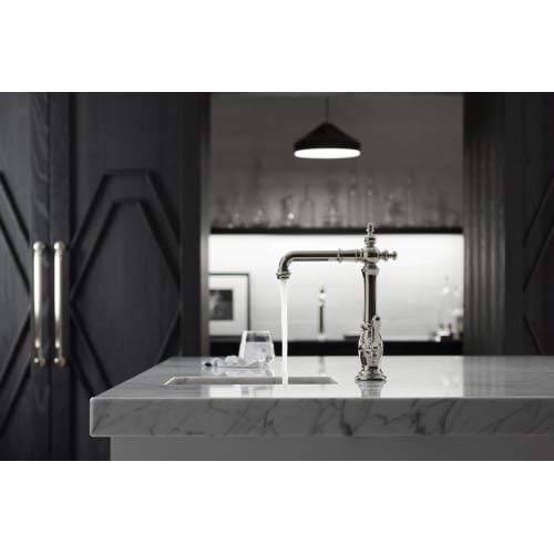 Kohler K-99267-Cp Artifacts Bar Sink Faucet With Victorian Spout Design, Polished Chrome, One Size