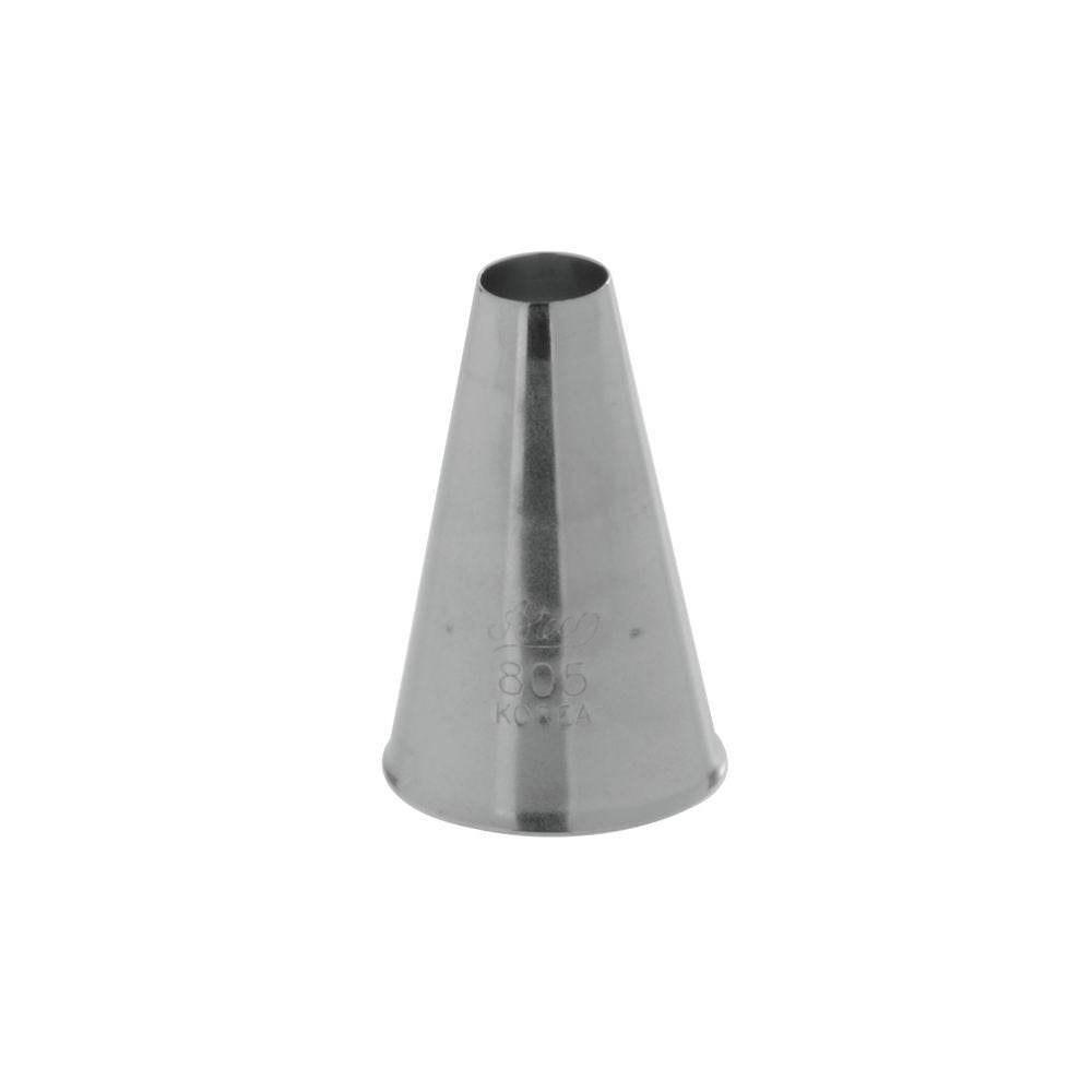 Ateco 805 Stainless Steel Cake Decorating Plain Pastry Tube, White, #5