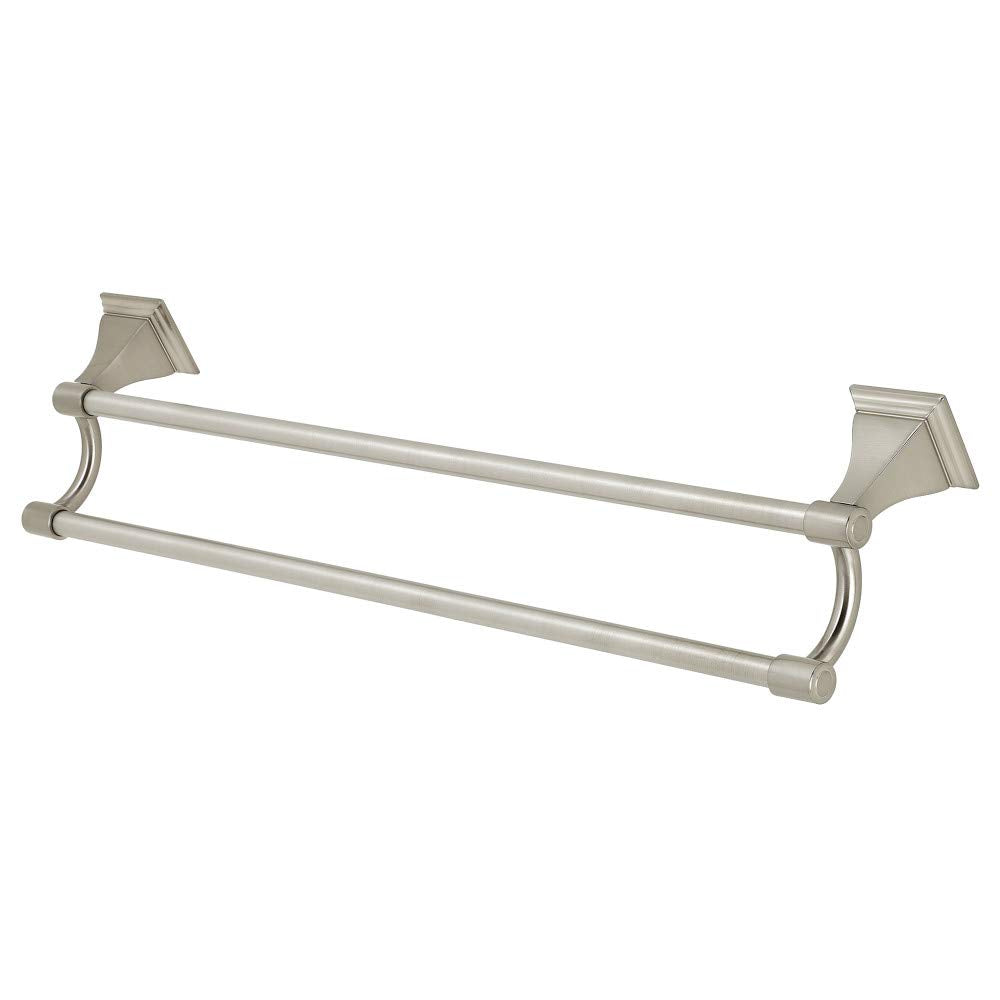 Kingston Brass BAH6123BN Monarch 24-Inch Dual Towel Bar  Brushed Nickel