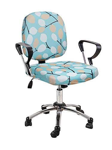 Cortina Stretchable Elastic Washable Removable Office Computer Rotating Chair Seat Cover [ Without Headrest 1 ]