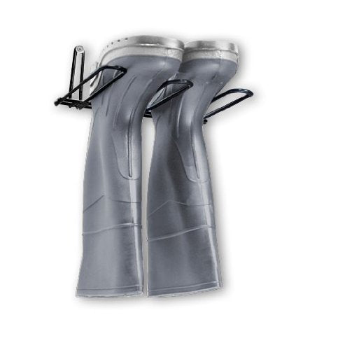 Rack'Em Boot Wader Rack - Storage For Waders - Boots - Shoe Dryer - Wall Mounted Hanger Organizer - Heavy Duty - Holds 1 Pairs