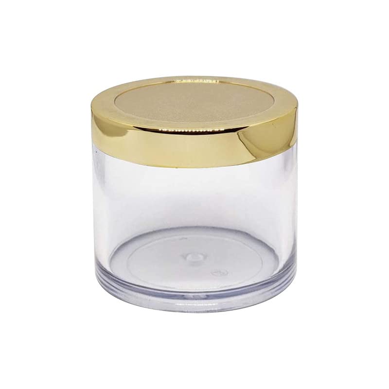 M.C. Pipwala 15 G/Ml Cosmetic Empty Jar Pot Eyeshadow Makeup Face Cream Container Transparent 24Pcs