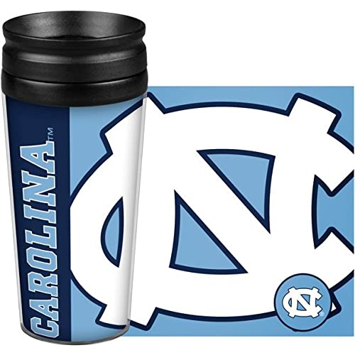 Boelter Brands Ncaa North Carolina Tar Heels 14 Ounce Travel Tumblerfull Wrap Hype, Team Color, 14 Ounce