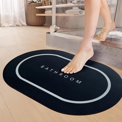 Sittella Rubber 1 Piece 3.5Mm AntiSkid Water Soaking Bathroom Print Door,Floor Rectangular Bath Mat, Soft Quick Dry Water Absor