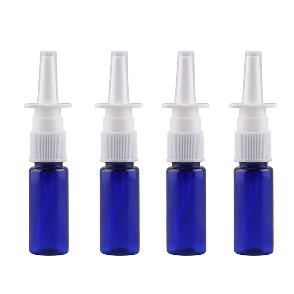 6 Pcs 10Ml/0.35Oz Empty Glass Nasal Spray Bottles Travel Refillable Bottles Cosmetic Makeup Storage Container Vials