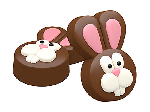Spinningleaf Easter Bunny Sandwich Cookie Chocolate Candy Mold