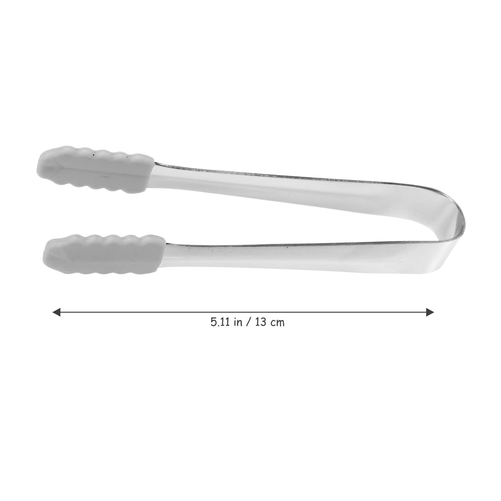 4Pcs Mini Serving Tongs, Stainless Steel Ice Tongs Cube Sugar Tongs With Silicone Tips, Charcuterie Accessories Appetizers Tongs
