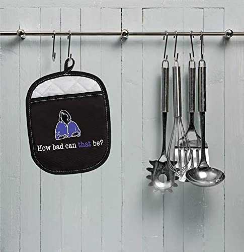 Ina Fans Gift Ina Inspired How Bad Can That Be Baking Oven Pads Pot Holder With Pocket (How Bad Can That Be)