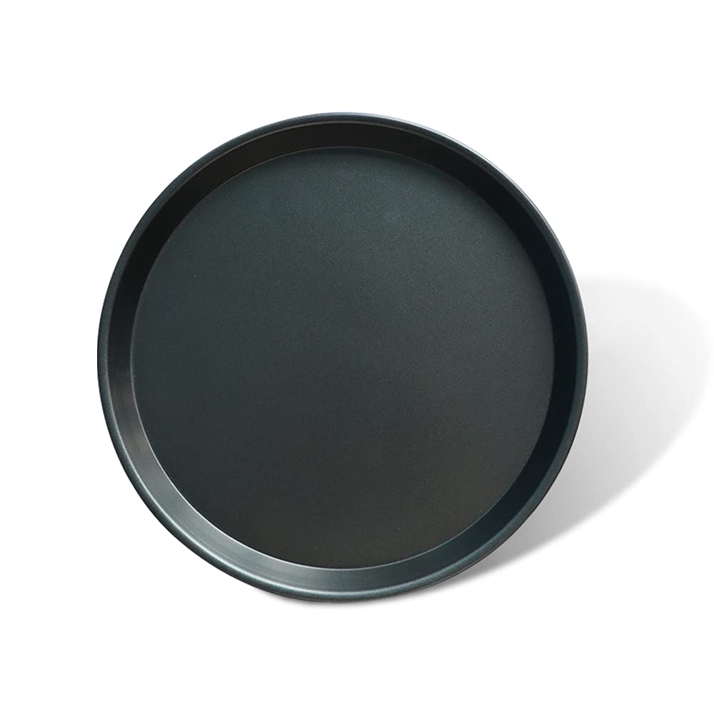 Roucerlin Thick Pizza Pan, Nonstick Pizza Baking Pan Pizza Steel Pan, Round Pizza Tray Pizza Baking Sheet (11.4 Inches)