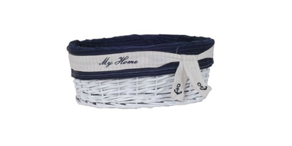 Anne Home - Set of 5 Oval Willow Storage Baskets in Several Sizes