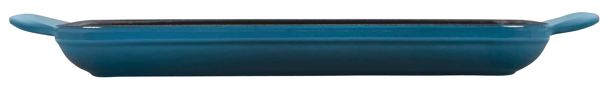 Le Creuset Enamaled Cast Iron Square Grill, 9.5, Deep Teal